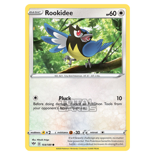 Pokemon - Sword & Shield - Darkness Ablaze - Rookidee - 154/189