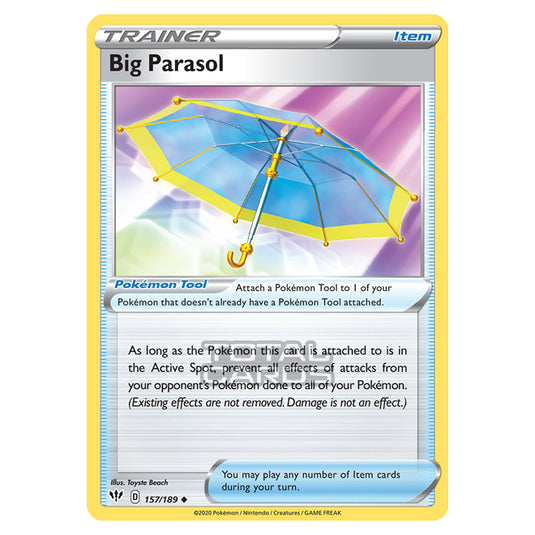 Pokemon - Sword & Shield - Darkness Ablaze - Big Parasol - 157/189