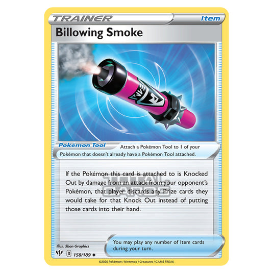 Pokemon - Sword & Shield - Darkness Ablaze - Billowing Smoke - 158/189