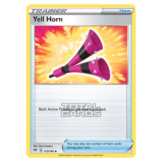 Pokemon - Sword & Shield - Darkness Ablaze - Yell Horn - 173/189