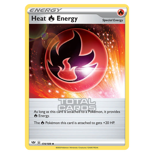 Pokemon - Sword & Shield - Darkness Ablaze - Heat Energy - 174/189