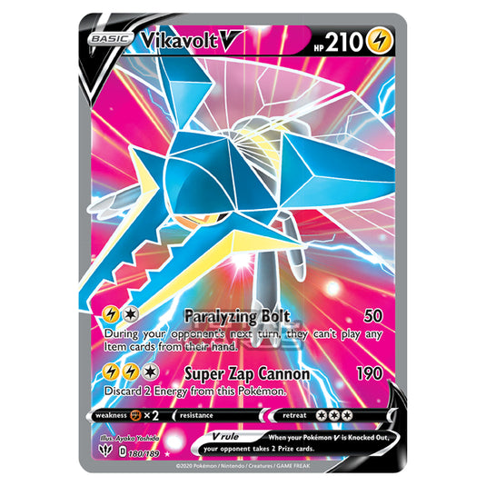 Pokemon - Sword & Shield - Darkness Ablaze - Vikavolt-V - 180/189