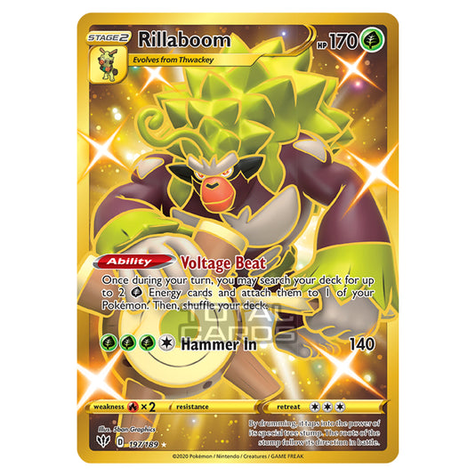 Pokemon - Sword & Shield - Darkness Ablaze - Rillaboom - 197/189