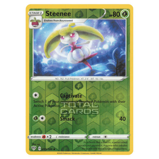 Pokemon - Sword & Shield - Darkness Ablaze - Steenee - 015/189 - (Reverse Holo)