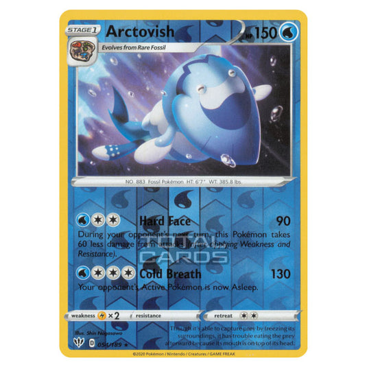 Pokemon - Sword & Shield - Darkness Ablaze - Arctovish - 054/189 - (Reverse Holo)