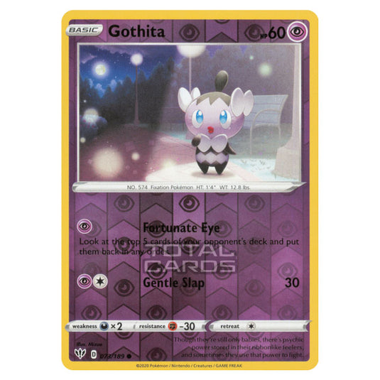 Pokemon - Sword & Shield - Darkness Ablaze - Gothita - 073/189 - (Reverse Holo)