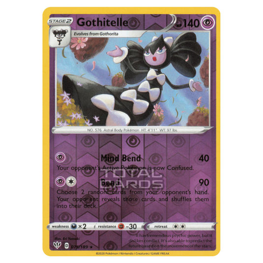 Pokemon - Sword & Shield - Darkness Ablaze - Gothitelle - 075/189 - (Reverse Holo)