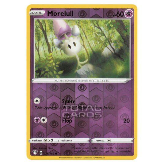 Pokemon - Sword & Shield - Darkness Ablaze - Morelull - 079/189 - (Reverse Holo)