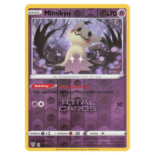 Pokemon - Sword & Shield - Darkness Ablaze - Mimikyu - 081/189 - (Reverse Holo)