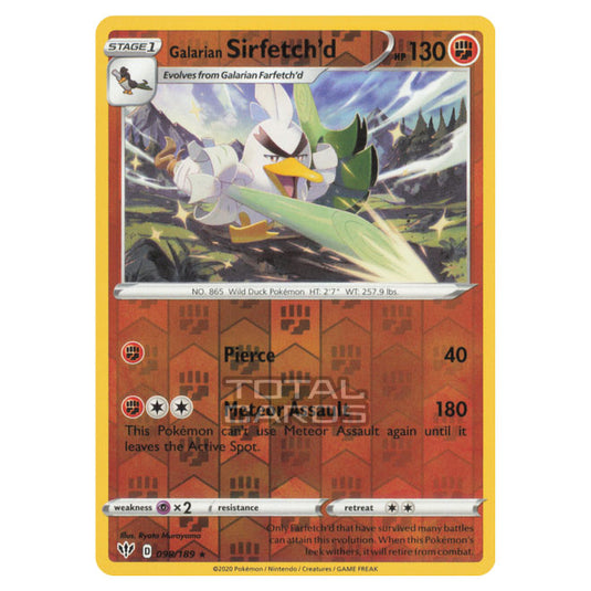 Pokemon - Sword & Shield - Darkness Ablaze - Galarian Sirfetch'd - 098/189 - (Reverse Holo)