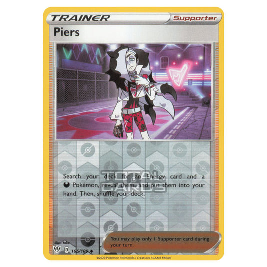 Pokemon - Sword & Shield - Darkness Ablaze - Piers - 165/189 - (Revers Pokemon - Sword & Shield - Darkness Ablaze - Piers - 165/189 - (Revers