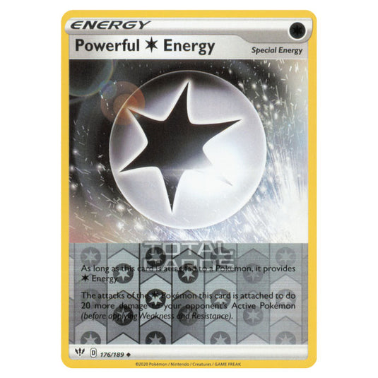 Pokemon - Sword & Shield - Darkness Ablaze - Powerful Colorless Energy - 176/189 - (Reverse Holo)