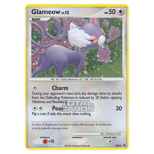 Pokemon - Diamond & Pearl - DP Black Star Promos - Glameow - DP23 Pokemon - Diamond & Pearl - DP Black Star Promos - Glameow - DP23