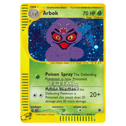 Pokemon - Expedition Base Set - Arbok - 003/165