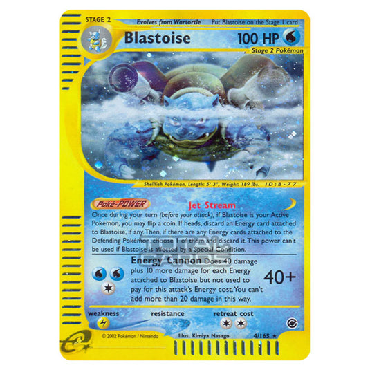 Pokemon - Expedition Base Set - Blastoise - 004/165