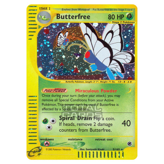 Pokemon - Expedition Base Set - Butterfree - 005/165