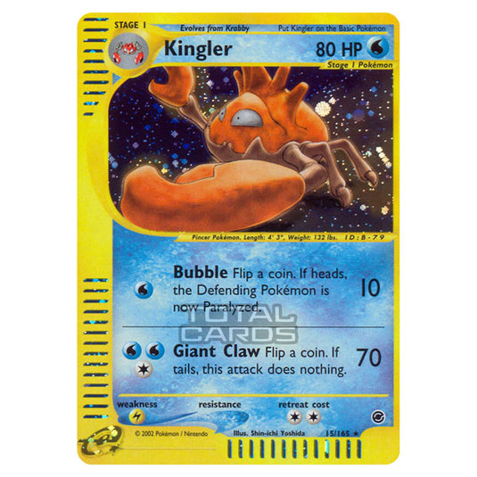 Pokemon - Expedition Base Set - Kingler - 015/165