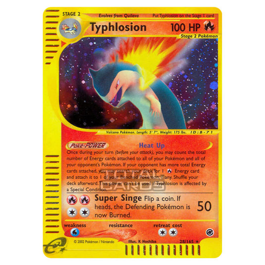 Pokemon - Expedition Base Set - Typhlosion - 028/165