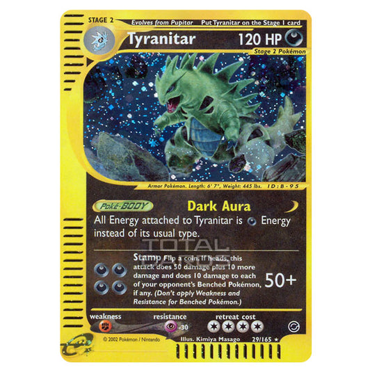 Pokemon - Expedition Base Set - Tyranitar - 029/165