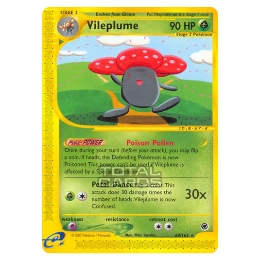 Pokemon - Expedition Base Set - Vileplume - 069/165-Light Played-Unlimited-English