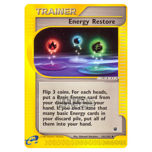 Pokemon - Expedition Base Set - Energy Restore - 141/165