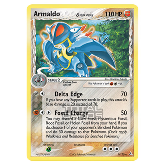Pokemon - Ruby & Sapphire - Ex Holon Phantoms - Armaldo - 001/110 Pokemon - Ruby & Sapphire - Ex Holon Phantoms - Armaldo - 001/110