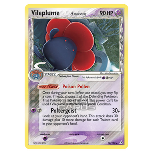 Pokemon - Ruby & Sapphire - Ex Holon Phantoms - Vileplume δ - 017/110