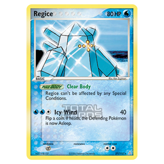 Pokemon - Ruby & Sapphire - Ex Holon Phantoms - Regice - 027/110