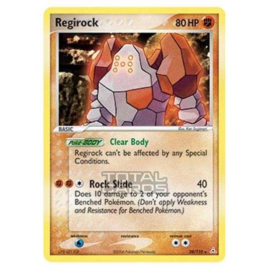 Pokemon - Ruby & Sapphire - Ex Holon Phantoms - Regirock - 028/110