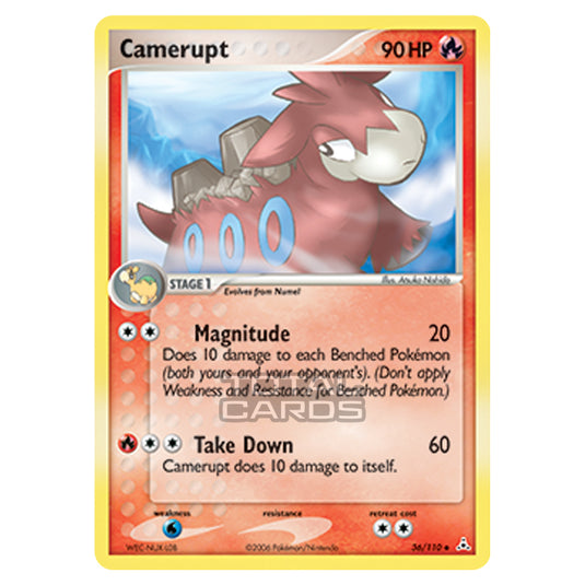 Pokemon - Ruby & Sapphire - Ex Holon Phantoms - Camerupt - 036/110