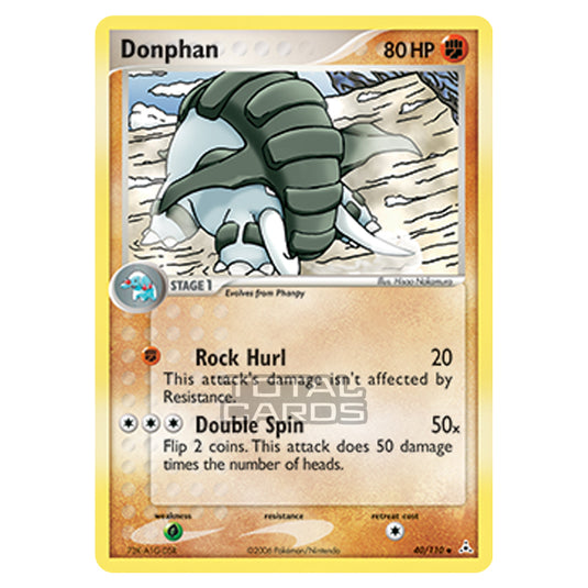 Pokemon - Ruby & Sapphire - Ex Holon Phantoms - Donphan - 040/110