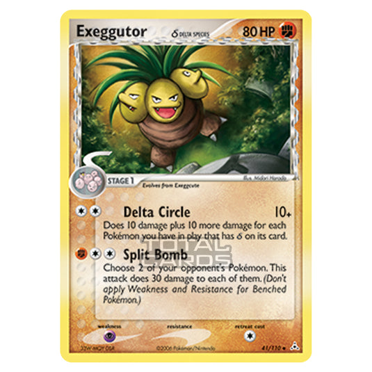 Pokemon - Ruby & Sapphire - Ex Holon Phantoms - Exeggutor δ - 041/110