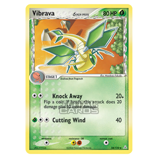 Pokemon - Ruby & Sapphire - Ex Holon Phantoms - Vibrava δ - 054/110