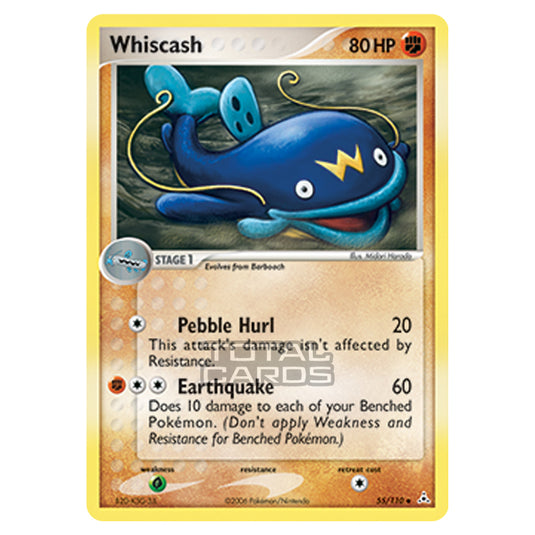 Pokemon - Ruby & Sapphire - Ex Holon Phantoms - Whiscash - 055/110