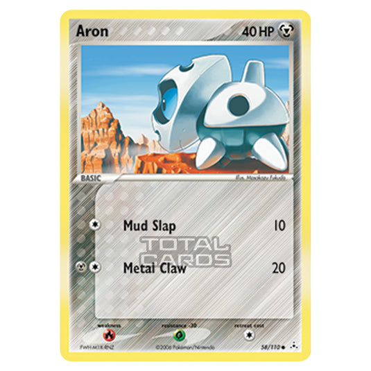 Pokemon - Ruby & Sapphire - Ex Holon Phantoms - Aron - 058/110