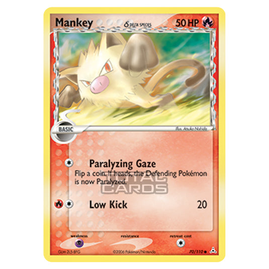 Pokemon - Ruby & Sapphire - Ex Holon Phantoms - Mankey δ - 070/110