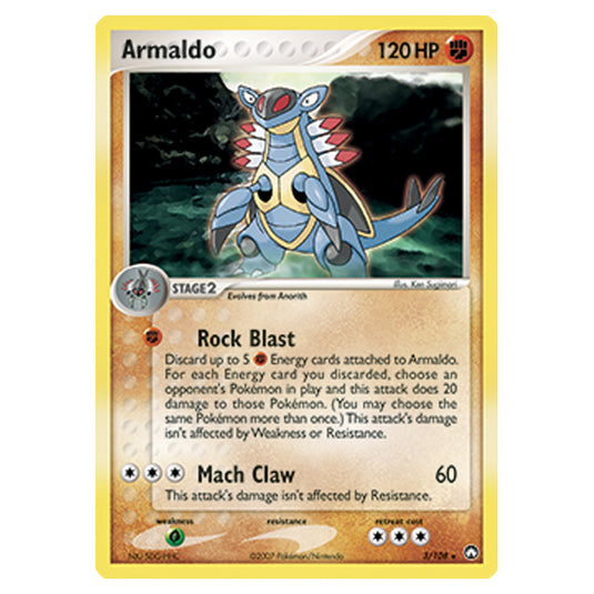 Pokemon - Diamond & Pearl - EX Power Keepers - Armaldo - 003/108