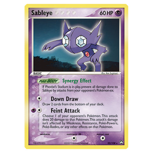 Pokemon - Diamond & Pearl - EX Power Keepers - Sableye - 022/108