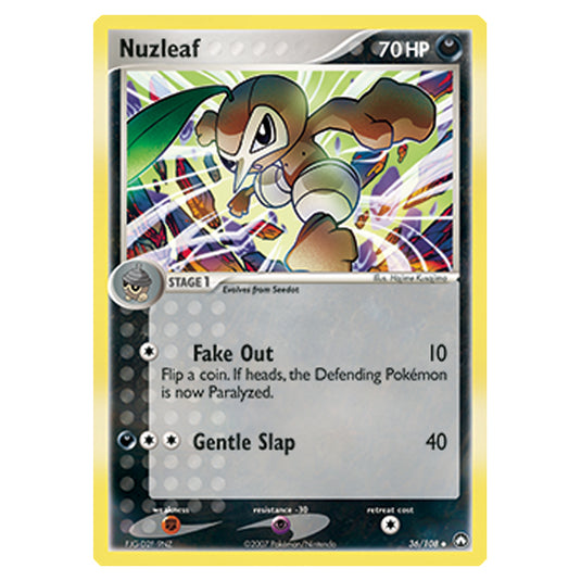 Pokemon - Diamond & Pearl - EX Power Keepers - Nuzleaf - 036/108