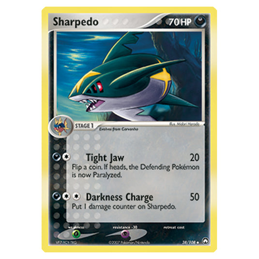 Pokemon - Diamond & Pearl - EX Power Keepers - Sharpedo - 038/108