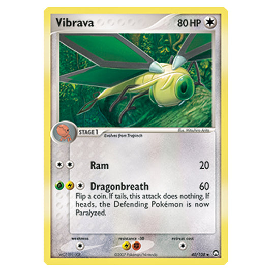 Pokemon - Diamond & Pearl - EX Power Keepers - Vibrava - 040/108