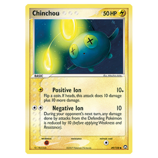 Pokemon - Diamond & Pearl - EX Power Keepers - Chinchou - 049/108