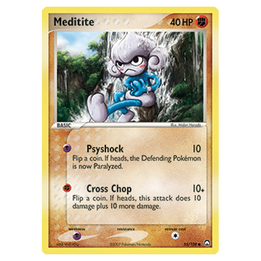 Pokemon - Diamond & Pearl - EX Power Keepers - Meditite - 055/108