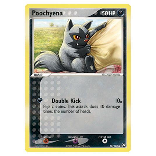 Pokemon - Diamond & Pearl - EX Power Keepers - Poochyena - 058/108