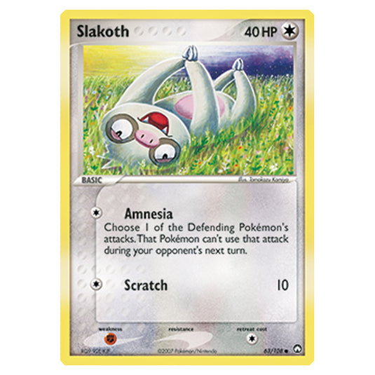 Pokemon - Diamond & Pearl - EX Power Keepers - Slakoth - 063/108