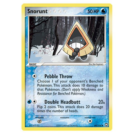 Pokemon - Diamond & Pearl - EX Power Keepers - Snorunt - 064/108