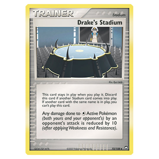 Pokemon - Diamond & Pearl - EX Power Keepers - Drake's Stadium - 072/108