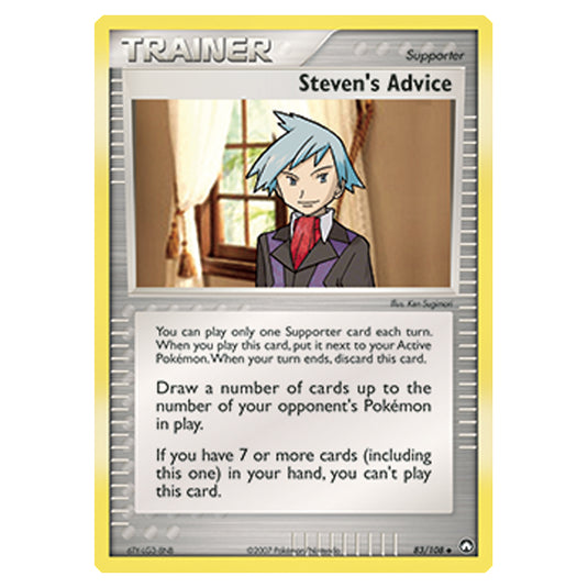Pokemon - Diamond & Pearl - EX Power Keepers - Steven's Advice - 083/108