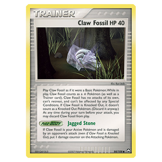 Pokemon - Diamond & Pearl - EX Power Keepers - Claw Fossil - 084/108
