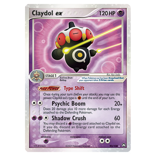 Pokemon - Diamond & Pearl - EX Power Keepers - Claydol EX - 093/108